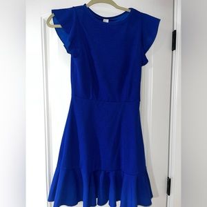 Blue Ruffle Dress